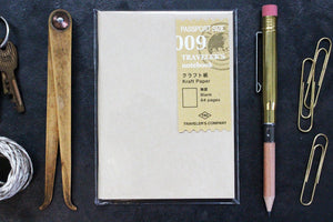 Traveler's Company Passport Notebook Refill - 009 Kraft Paper