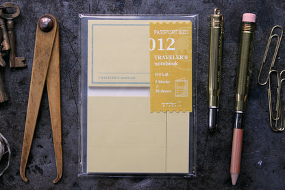 Traveler's Company Passport Notebook Refill - 012 Sticky Notes | Flywheel | Stationery | Tasmania