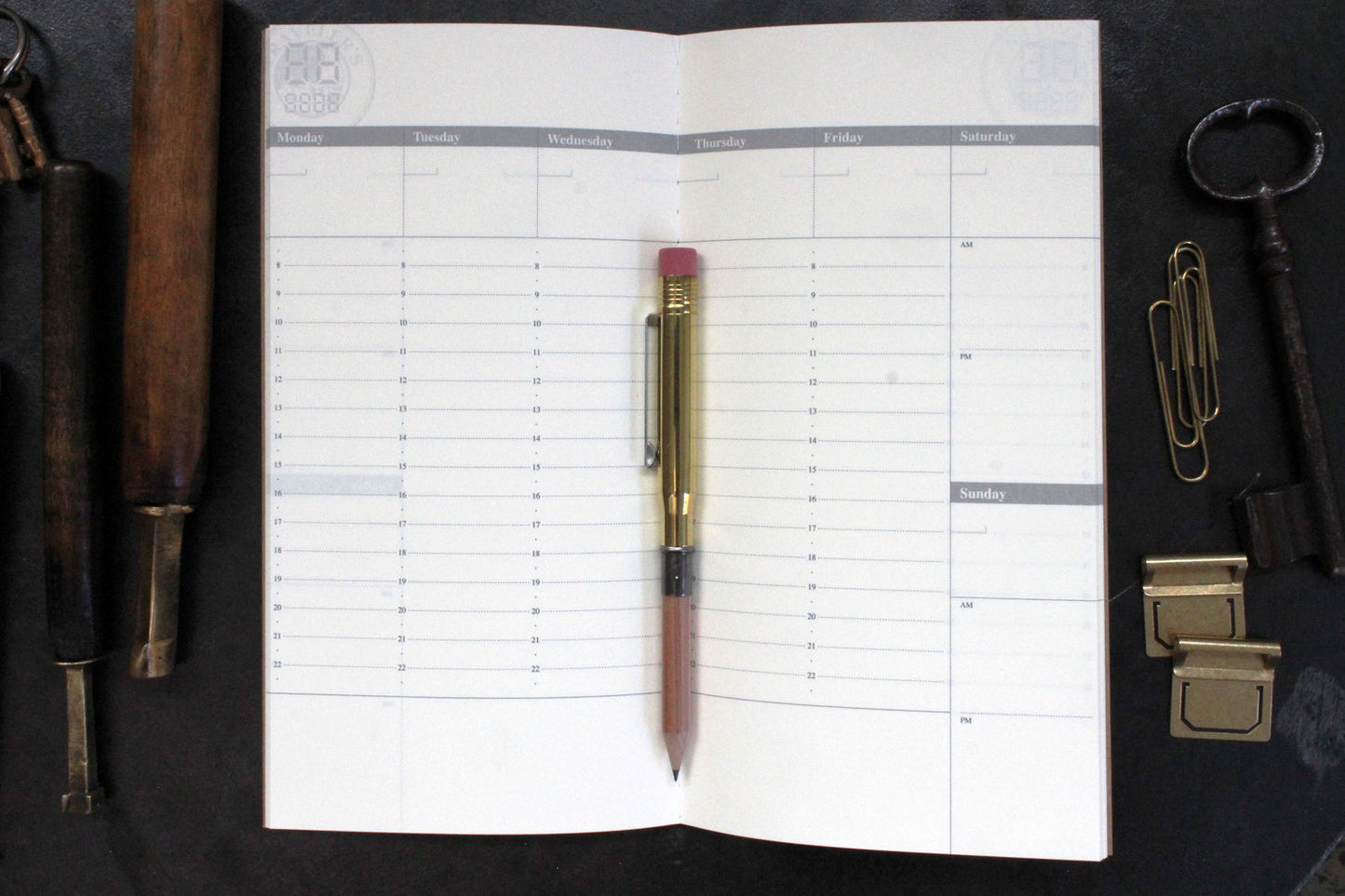 Traveler's Company Regular Notebook Refill - 018 Free Diary Weekly | Flywheel | Stationery | Tasmania