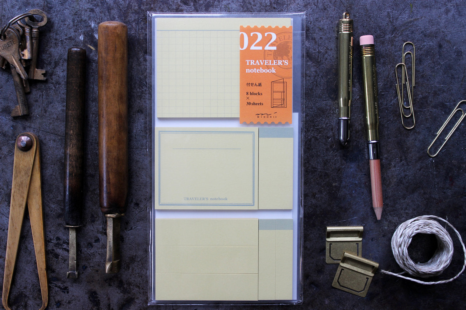 Traveler's Company Regular Notebook Refill - 022 Sticky Notes | Flywheel | Stationery | Tasmania