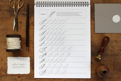 Written Word Calligraphy Practice Pad - Uppercase Alphabet | Flywheel | Stationery | Tasmania
