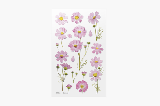 Appree Pressed Flower Stickers - Cosmos | Flywheel | Stationery | Tasmania