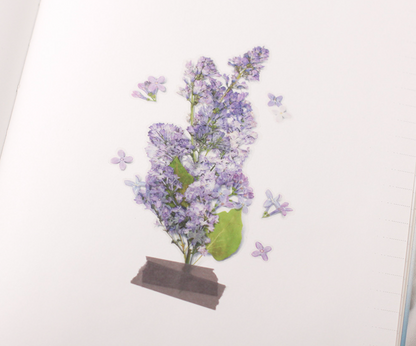 Appree Pressed Flower Stickers - Lilac | Flywheel | Stationery | Tasmania