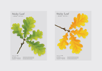 Appree Sticky Leaf Memo Notes - Oak