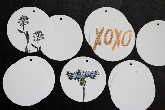 10 x Blank Round Tags | Flywheel | Stationery | Tasmania