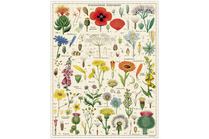 Cavallini 1000 Piece Puzzle - Wildflowers | Flywheel | Stationery | Tasmania