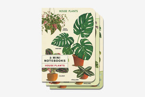 Cavallini Mini Notebook Set - Houseplants