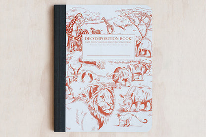 Decomposition Book Large - African Safari | Flywheel | Stationery | Tasmania