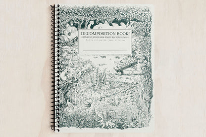 Decomposition Book Large - Gardening Gnomes | Flywheel | Stationery | Tasmania