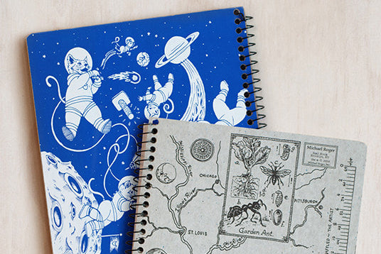 Decomposition Book Large - Kittens in Space | Flywheel | Stationery | Tasmania