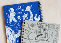 Decomposition Book Large - Kittens in Space