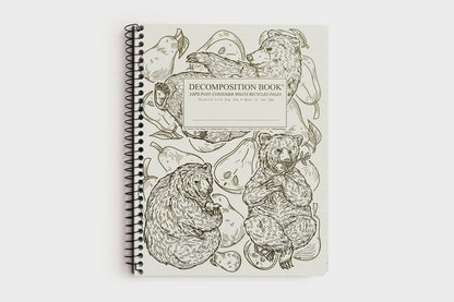 Decomposition Book Large - Pear Bears | Flywheel | Stationery | Tasmania