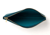 Delfonics Quitterie Flat Pencil Case - Turquoise