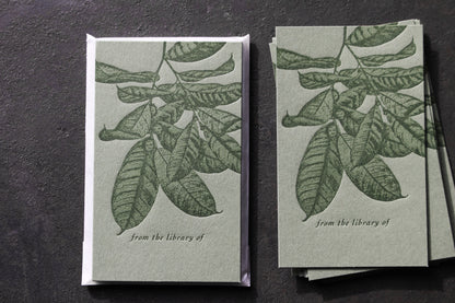 Letterpress Bookplates - Foliage | Flywheel | Stationery | Tasmania