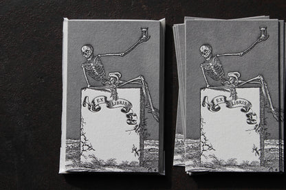 Letterpress Bookplates - Skeleton | Flywheel | Stationery | Tasmania