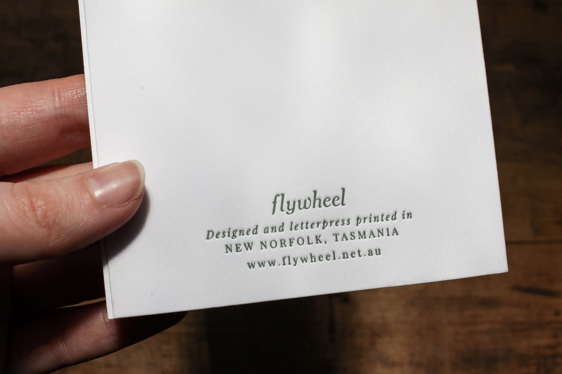 Letterpress Christmas Card - Most Wonderful Time | Flywheel | Stationery | Tasmania