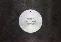 Letterpress Christmas Tags - Misty Greetings