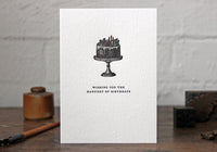 Letterpress Greeting Card - "Wishing you the happiest of birthdays" | Flywheel | Stationery | Tasmania