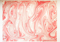 Craft Boat Marbled Gift Wrap - Sweet Red