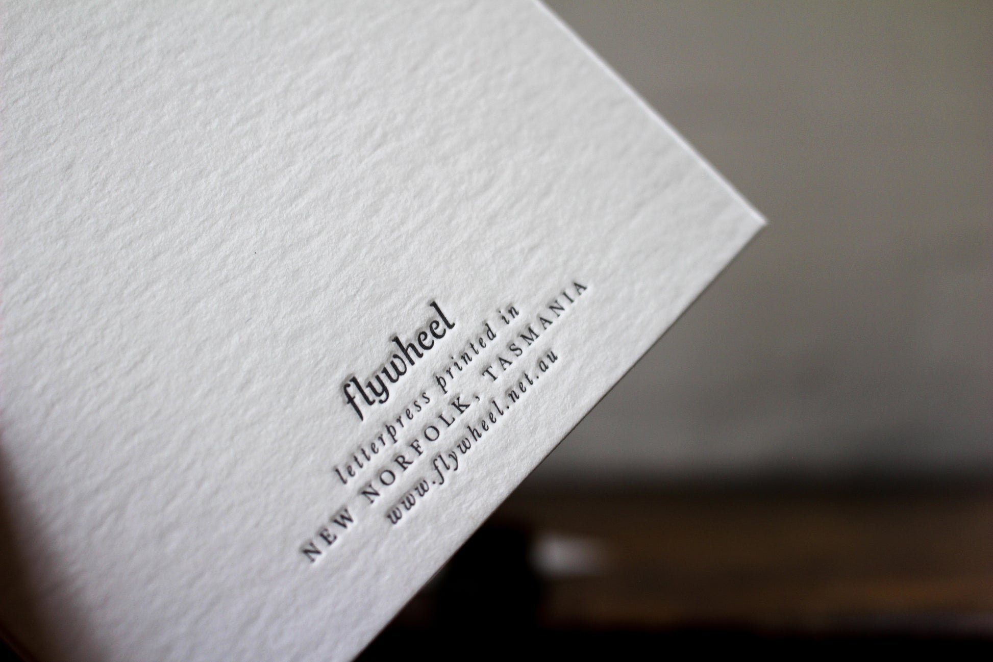 Letterpress Greeting Card - "Wishing you the most perfect of days" | Flywheel | Stationery | Tasmania