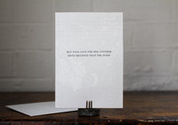 Letterpress Greeting Card - "May your love for one another..." | Flywheel | Stationery | Tasmania