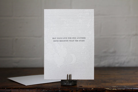 Letterpress Greeting Card - "May your love for one another..."