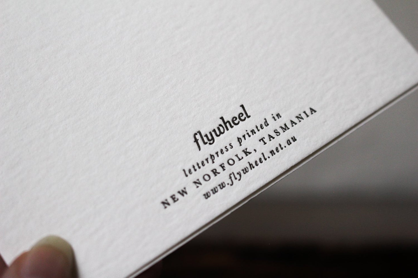 Letterpress Notecard - A Little Note Just to Say... | Flywheel | Stationery | Tasmania
