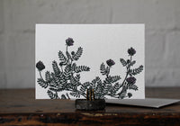 Letterpress Notecard - Flora 1