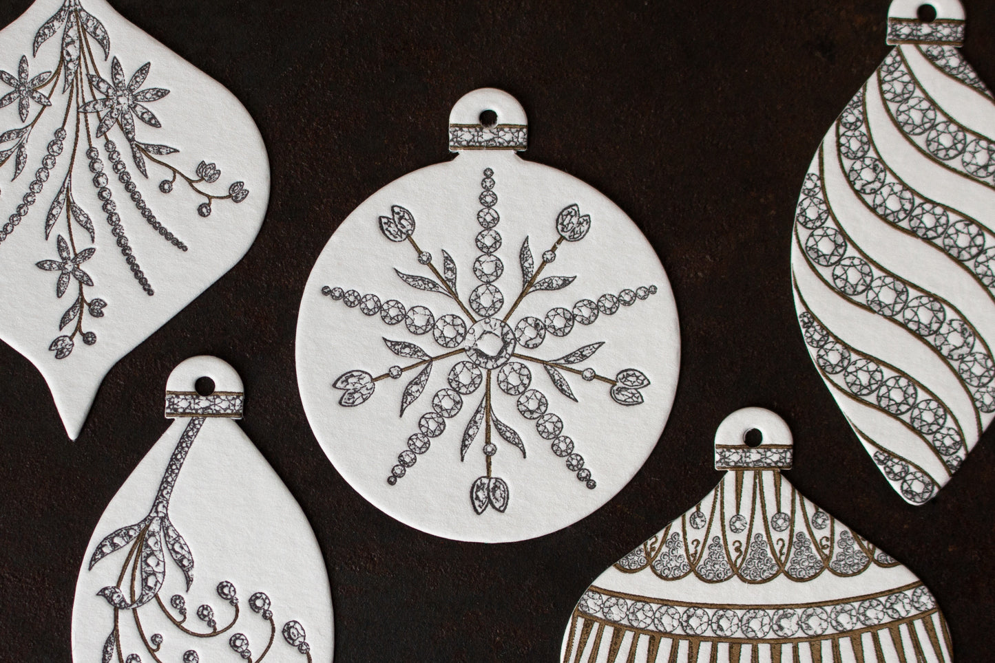Letterpress Christmas Tags - Ornaments | Flywheel | Stationery | Tasmania
