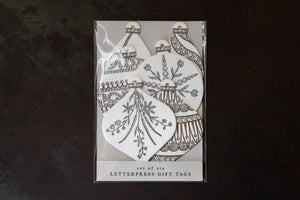 Letterpress Christmas Tags - Ornaments