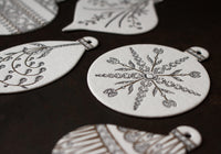 Letterpress Christmas Tags - Ornaments