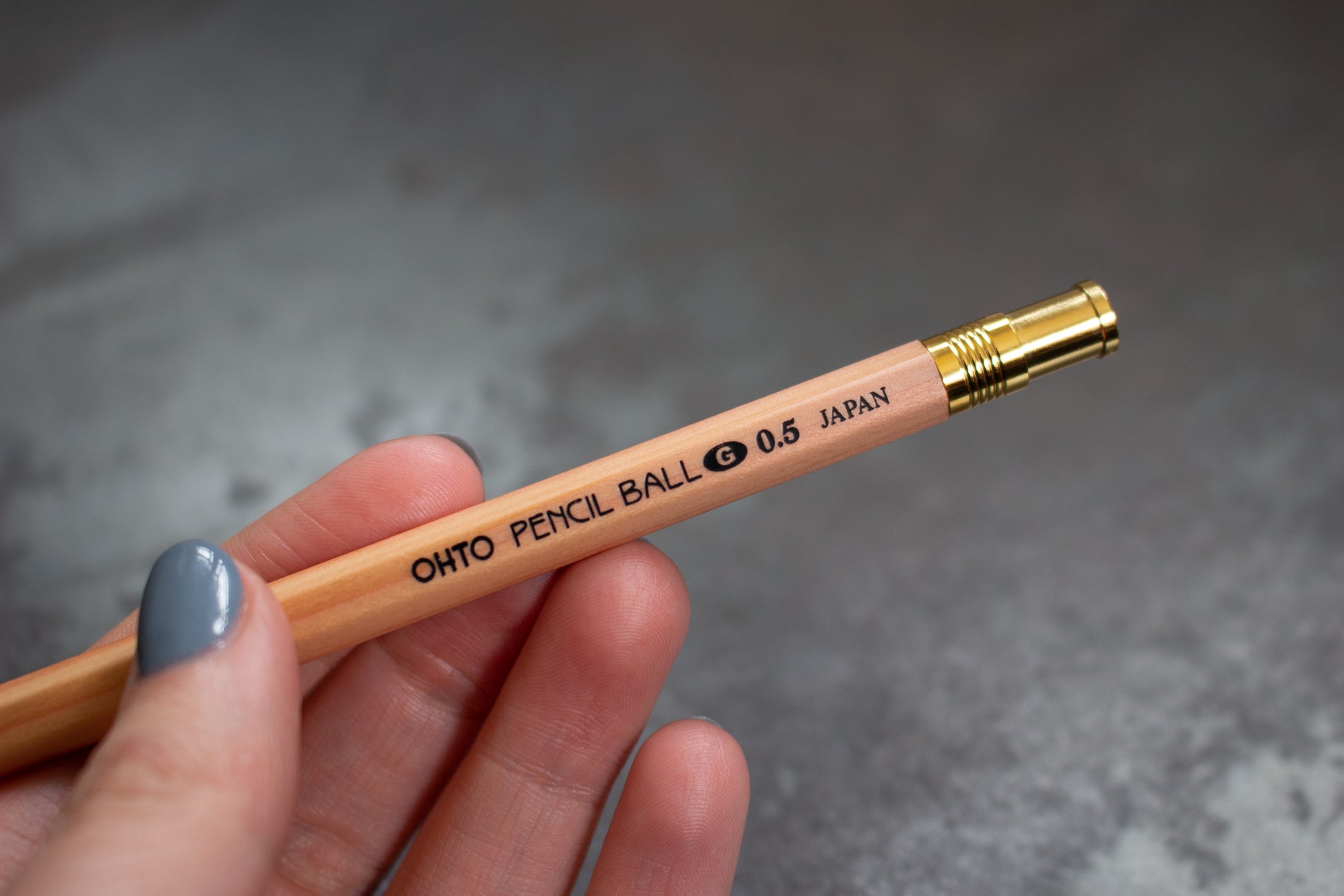 OHTO Pencil Ball 0.5mm Gel Pen - Natural | Flywheel | Stationery | Tasmania