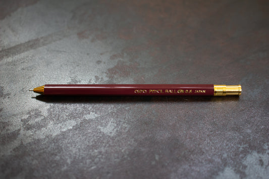 OHTO Pencil Ball 0.5mm Gel Pen - Wine Red | Flywheel | Stationery | Tasmania
