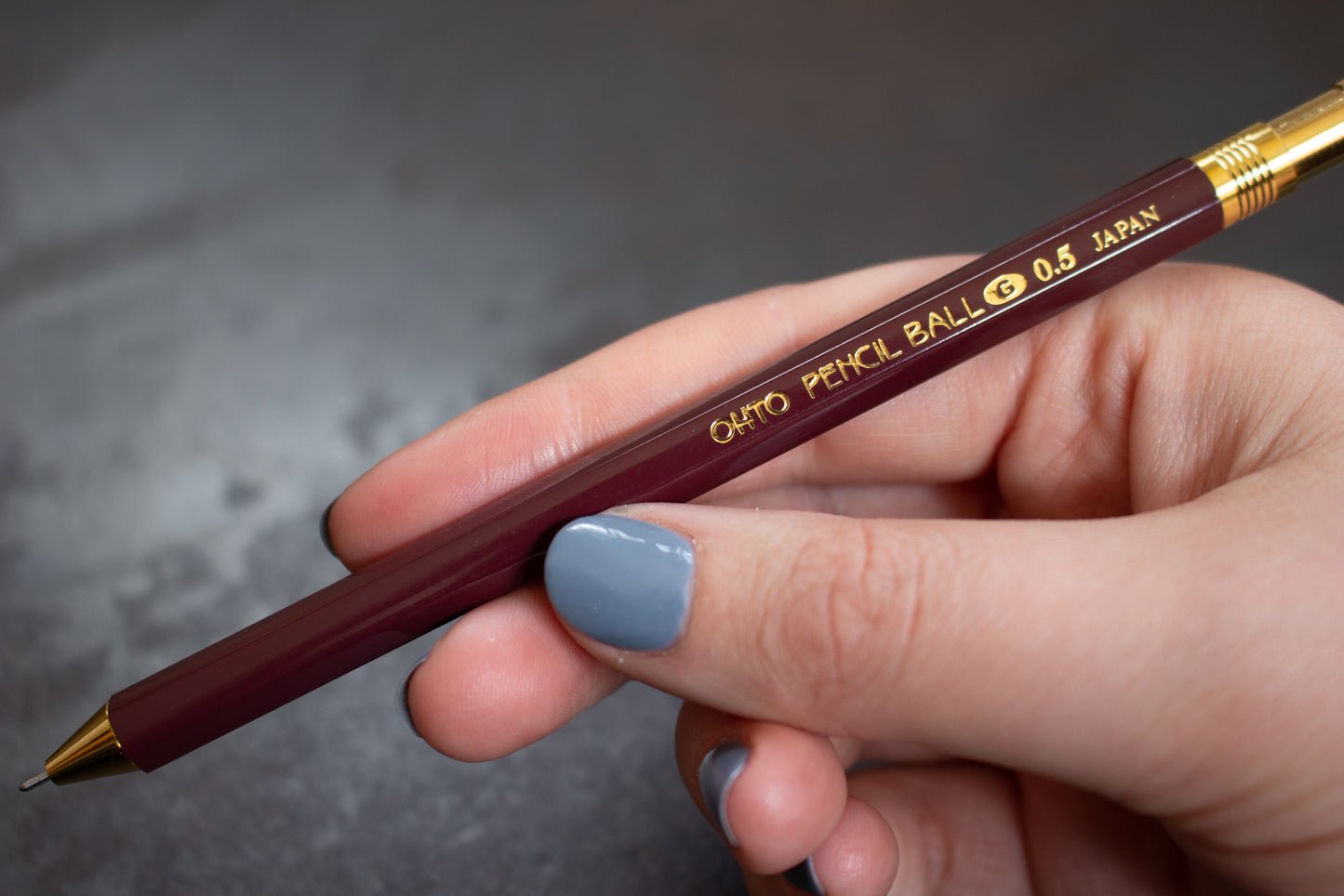 OHTO Pencil Ball 0.5mm Gel Pen - Wine Red | Flywheel | Stationery | Tasmania