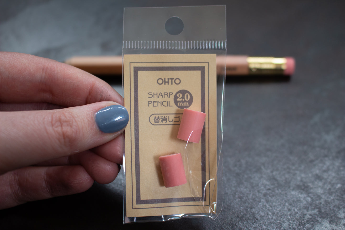 OHTO Sharp Pencil 2.0mm Replacement Erasers | Flywheel | Stationery | Tasmania