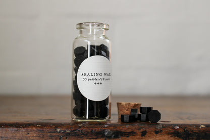 Bottled Sealing Wax - Black | Flywheel | Stationery | Tasmania