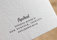 Letterpress Greeting Card - With Love