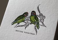 Letterpress Greeting Card - Better Together