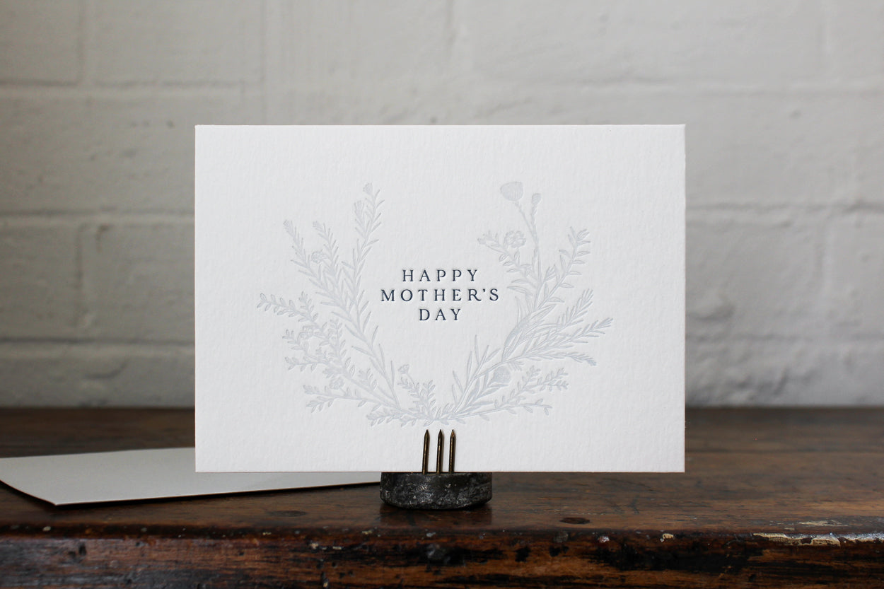 Letterpress Greeting Card - Happy Mother's Day | Flywheel | Stationery | Tasmania