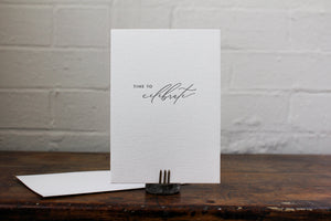 Letterpress Greeting Card - Time To Celebrate