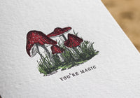Letterpress Greeting Card - You're Magic