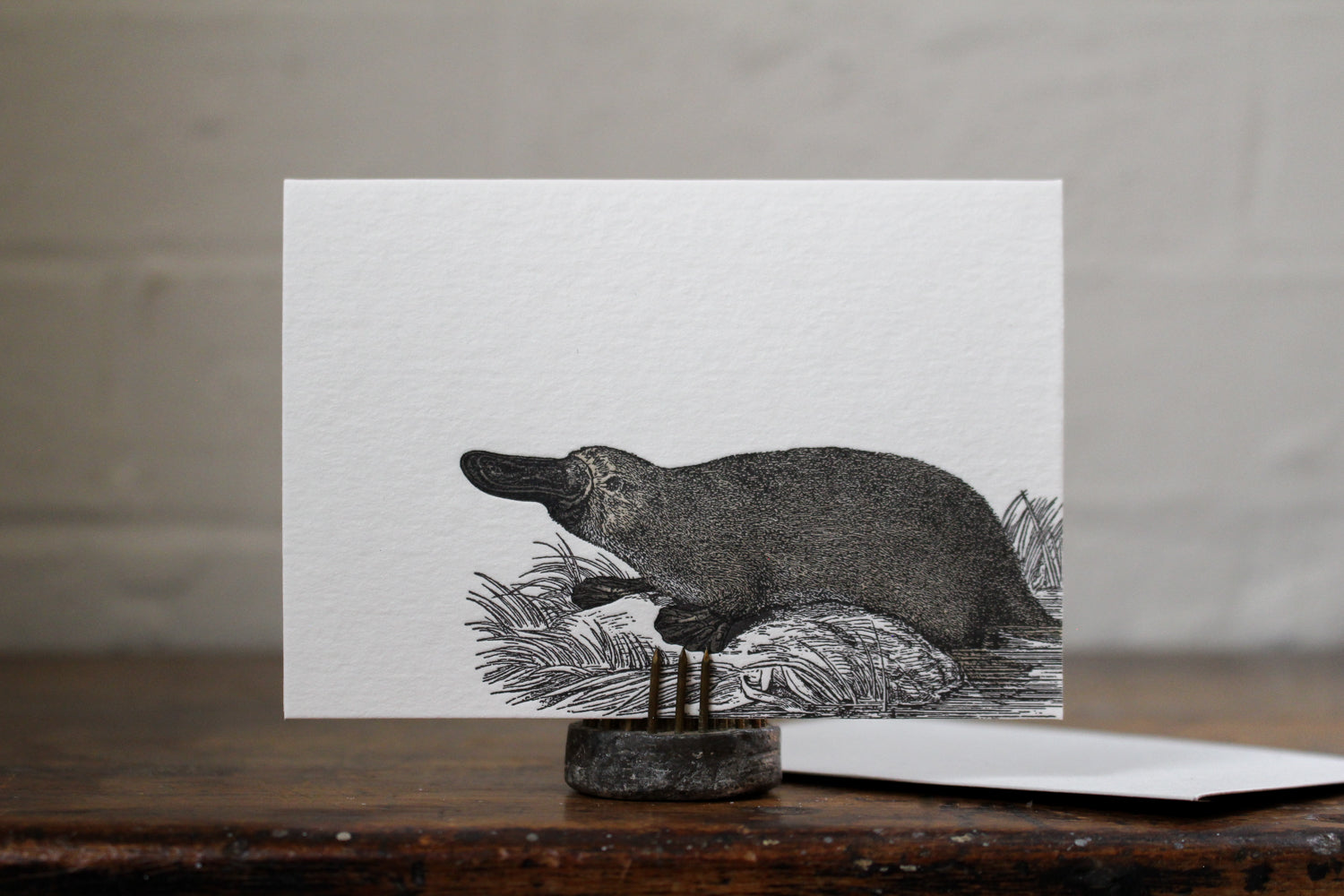 Letterpress Notecard - Platypus