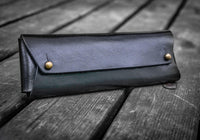 Galen Leather The Student Pencil Case - Black | Flywheel | Stationery | Tasmania
