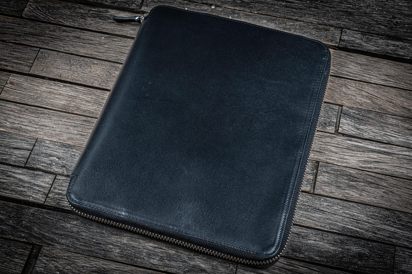 Galen Leather B5 Leather Notebook Folio - Black | Flywheel | Stationery | Tasmania