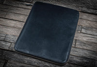 Galen Leather B5 Leather Notebook Folio - Black