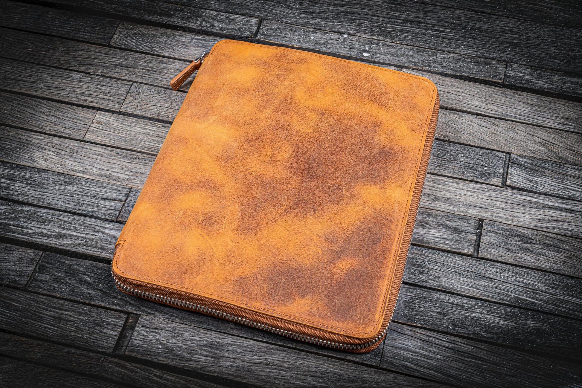 Galen Leather B5 Leather Notebook Folio - Crazy Horse Brown | Flywheel | Stationery | Tasmania