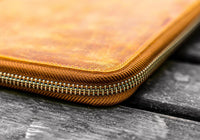 Galen Leather A5 Leather Notebook Folio - Crazy Horse Brown | Flywheel | Stationery | Tasmania