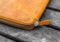 Galen Leather A5 Leather Notebook Folio - Crazy Horse Brown | Flywheel | Stationery | Tasmania