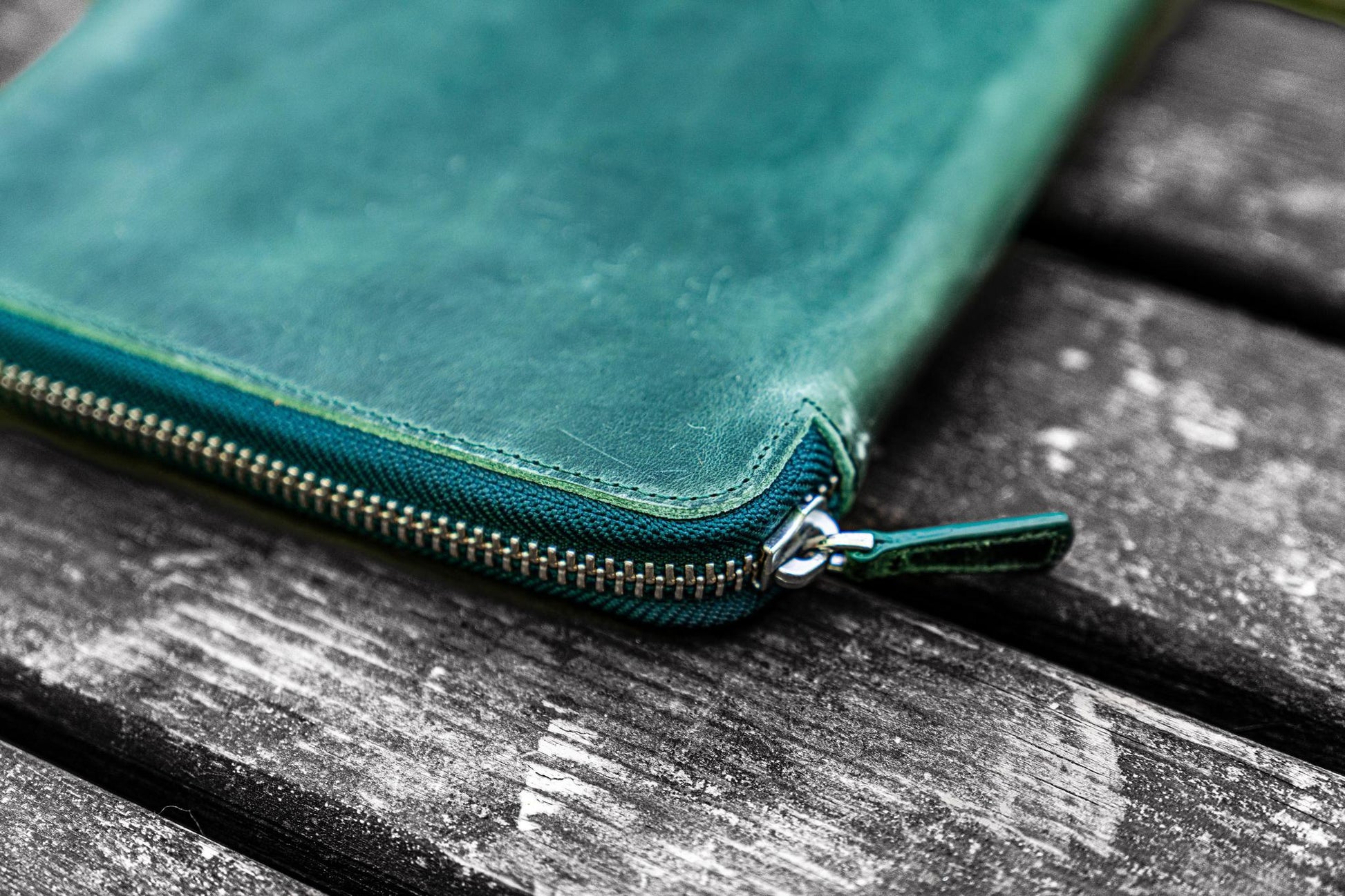 Galen Leather A5 Leather Notebook Folio - Crazy Horse Forest Green | Flywheel | Stationery | Tasmania