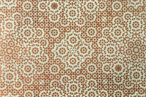 Lokta Gift Wrap - Mosaic Copper/Cream | Flywheel | Stationery | Tasmania